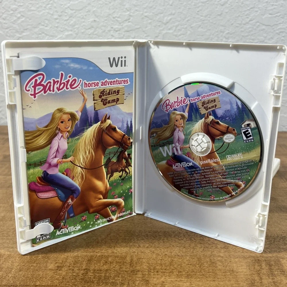 Barbie Horse Adventures: Riding Camp & The Island Princess Lot Nintendo Wii CIB